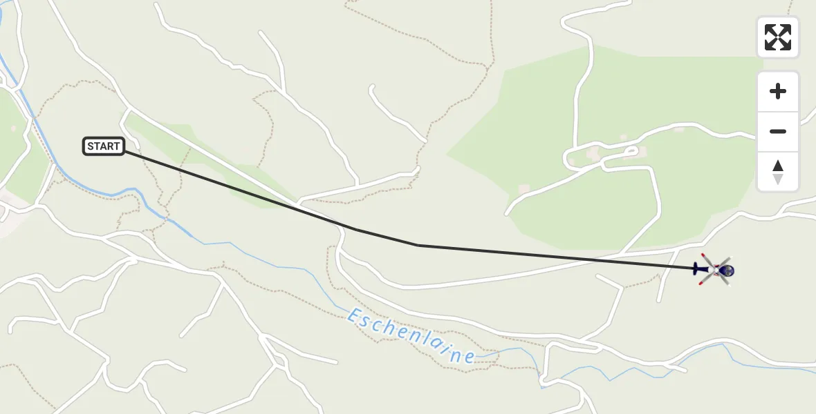 Flugroute Polizeihubschrauber Eschenlohe - Eschenlohe, 03 April 2026, 21:06