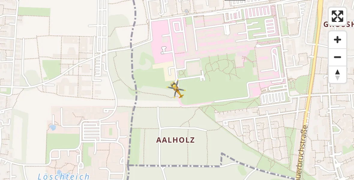 Routekaart van de vlucht: Rettungshubschrauber nach DRF Air Rescue München Hubschrauberlandeplatz