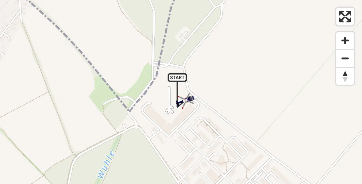 Routekaart van de vlucht: Polizeihubschrauber nach Ahrensfelde Hubschrauberlandeplatz