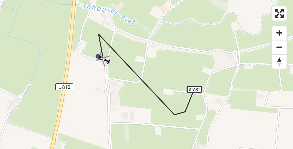 Flugroute Polizeihubschrauber Wilhelmshaven - Wilhelmshaven, 04 April 2026, 06:22