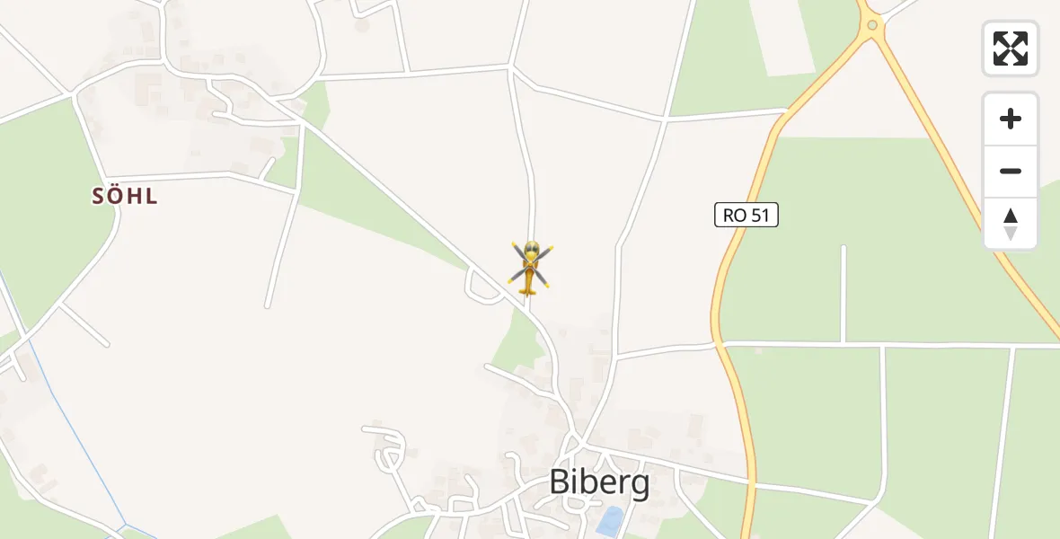 Routekaart van de vlucht: Rettungshubschrauber nach Tuntenhausen, Leonhardistraße