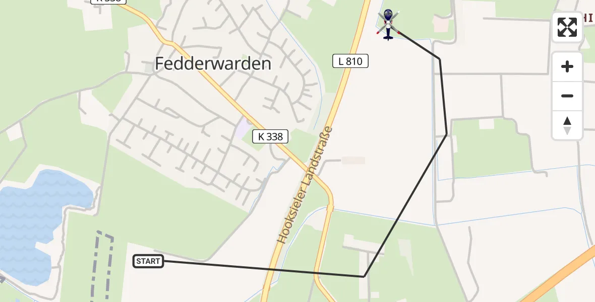 Flugroute Polizeihubschrauber Wilhelmshaven - Wilhelmshaven, 04 April 2026, 06:31