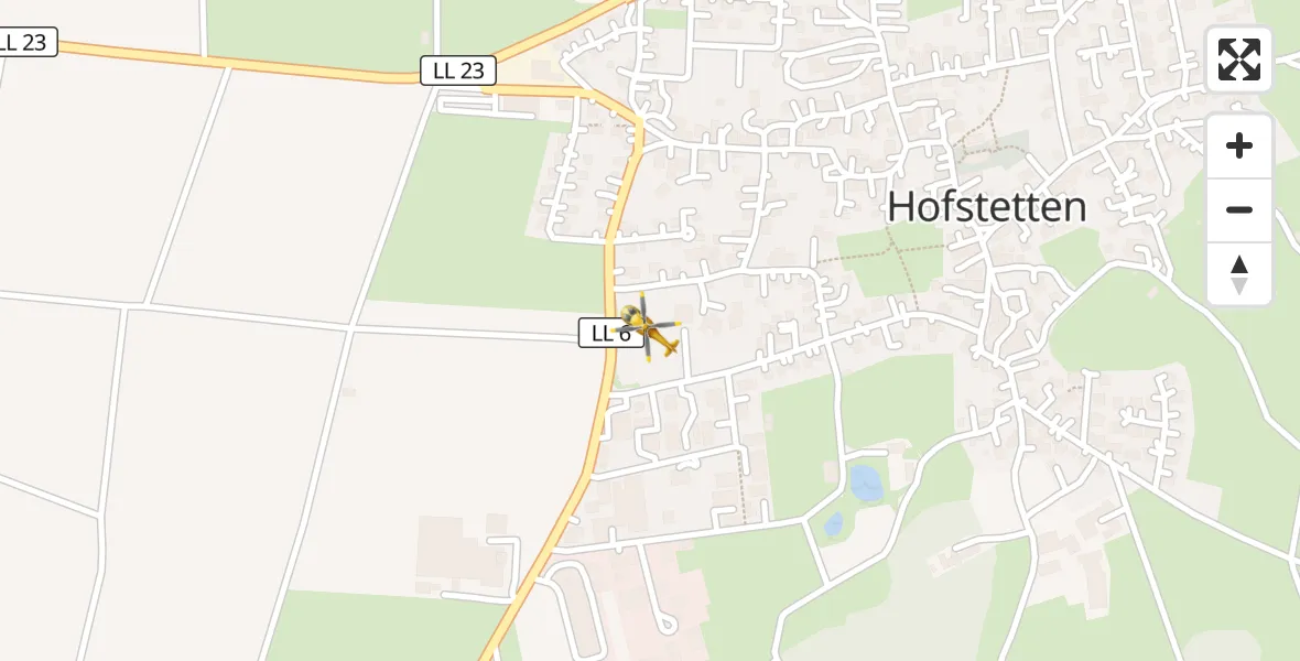 Flugroute Rettungshubschrauber Hofstetten - Hofstetten, 04 April 2026, 07:04