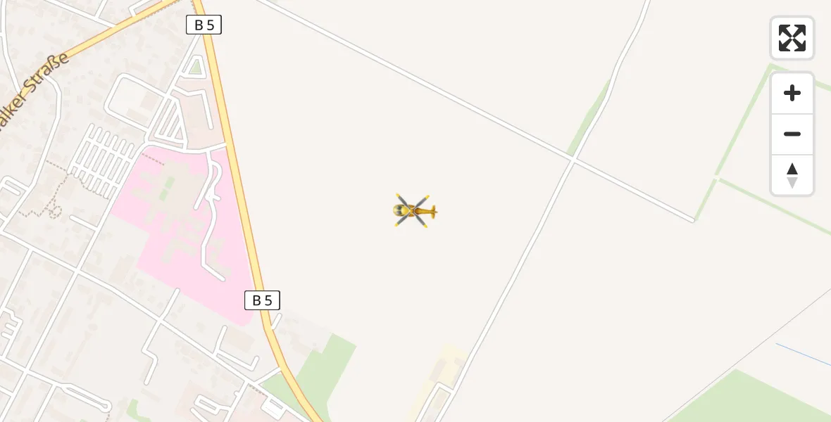 Flugroute Rettungshubschrauber Perleberg - Perleberg, 04 April 2026, 08:26