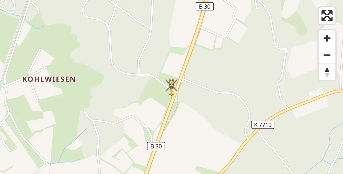 Flugroute Rettungshubschrauber Meckenbeuren - Meckenbeuren, 04 April 2026, 08:53