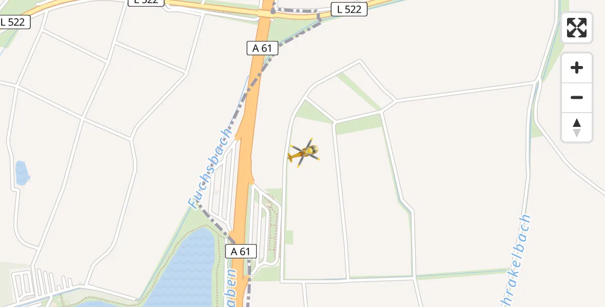 Flugroute Rettungshubschrauber Frankenthal (Pfalz) - Frankenthal (Pfalz), 04 April 2026, 10:36