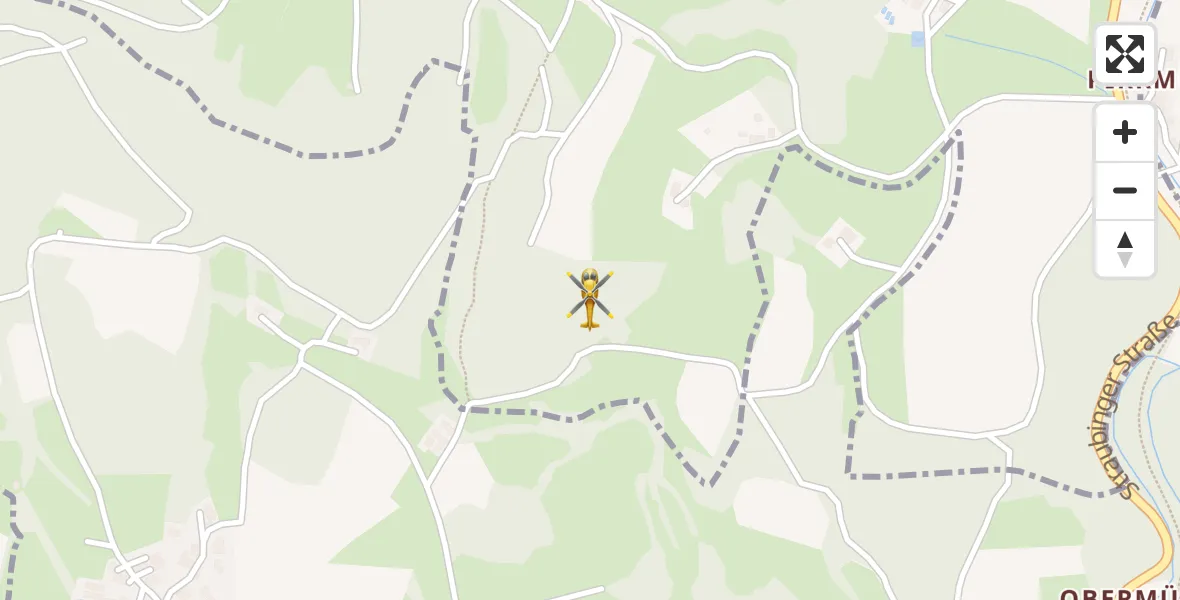 Flugroute Rettungshubschrauber Konzell - Konzell, 04 April 2026, 10:53