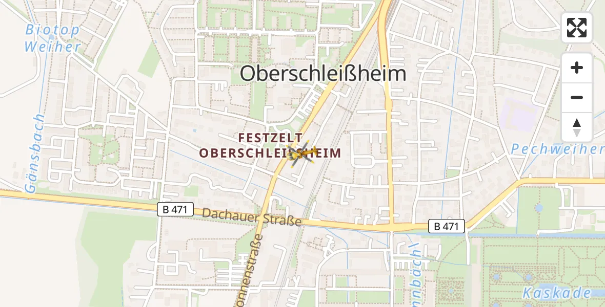 Flugroute Rettungshubschrauber Oberschleißheim - Oberschleißheim, 04 April 2026, 15:25