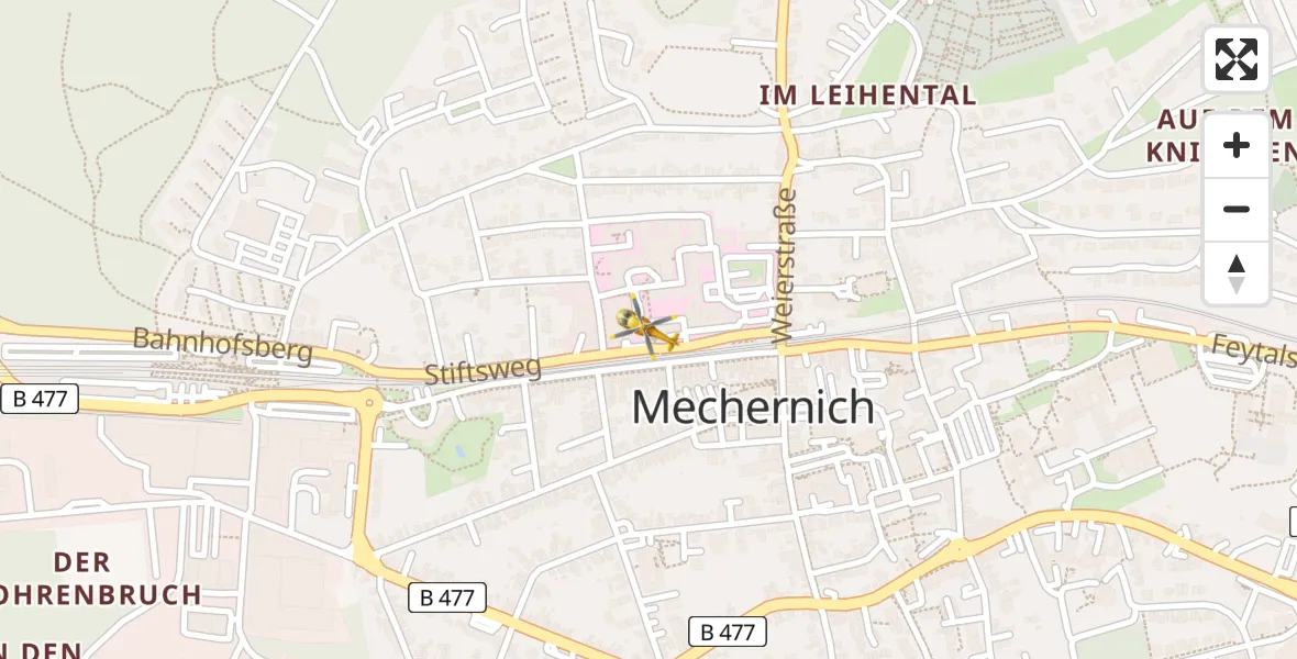 Flugroute Ambulanzhubschrauber Mechernich - Mechernich, 04 April 2026, 15:30