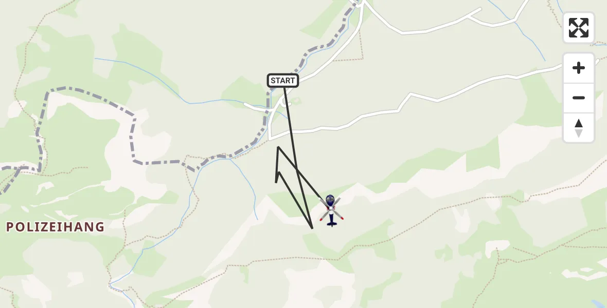 Flugroute Polizeihubschrauber Lenggries - Lenggries, 04 April 2026, 17:03