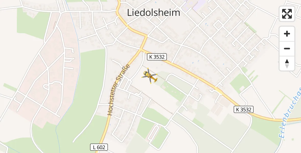 Flugroute Rettungshubschrauber Dettenheim - Dettenheim, 04 April 2026, 17:31