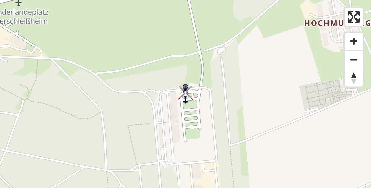 Flugroute Polizeihubschrauber Oberschleißheim - Oberschleißheim, 04 April 2026, 19:38