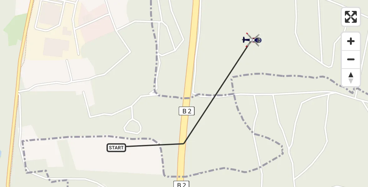 Flugroute Polizeihubschrauber Roth - Schwanstetten, 04 April 2026, 21:03