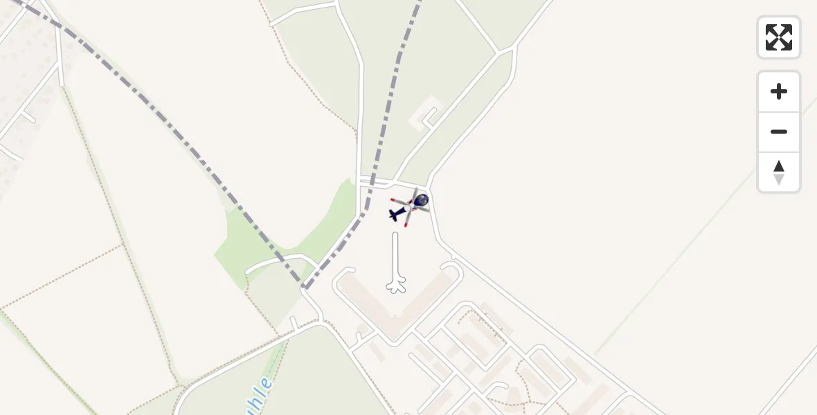Flugroute Polizeihubschrauber Ahrensfelde Hubschrauberlandeplatz - Ahrensfelde Hubschrauberlandeplatz, 05 April 2026, 04:21