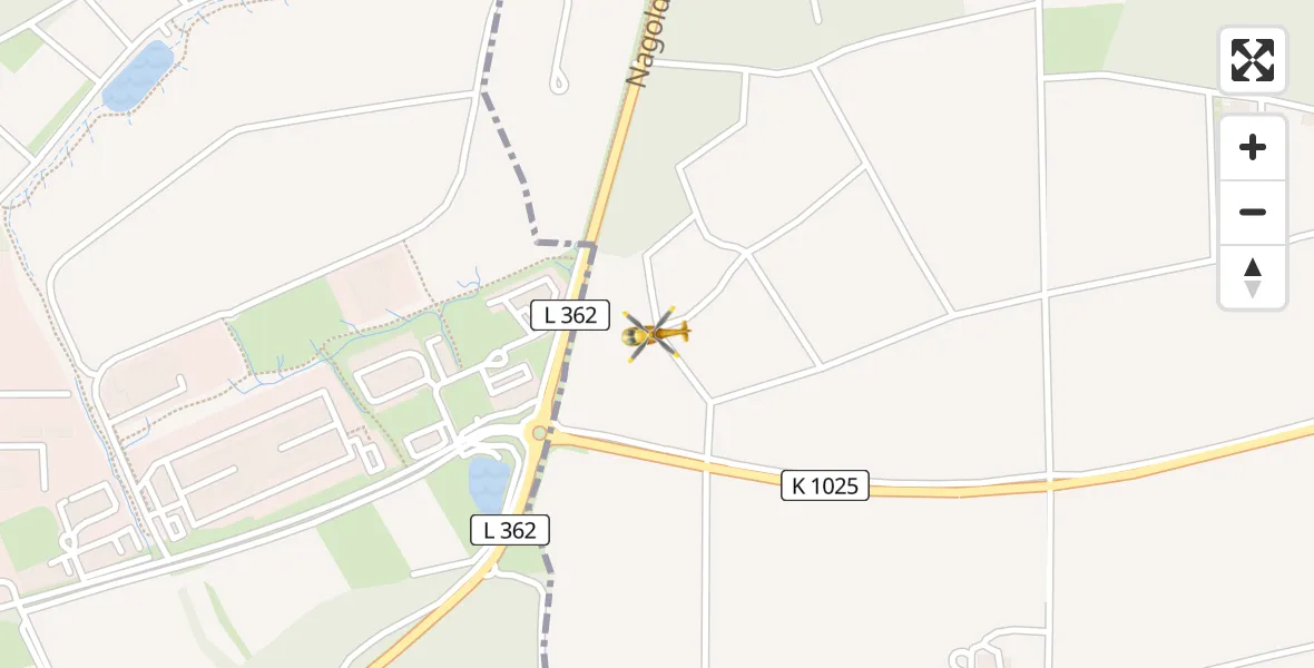 Flugroute Rettungshubschrauber Jettingen - Jettingen, 05 April 2026, 05:26