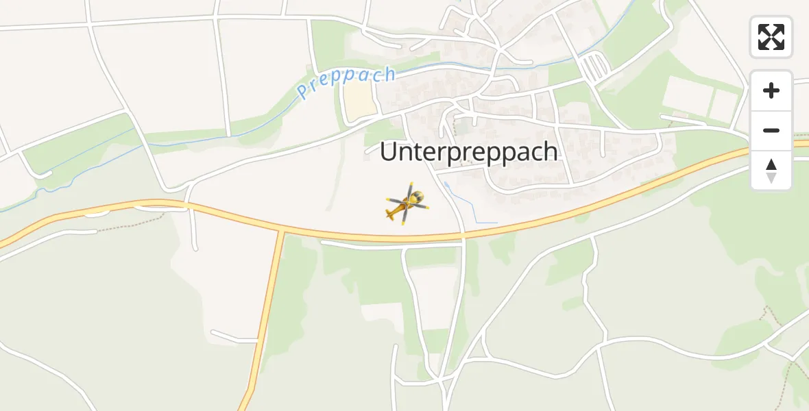 Flugroute Rettungshubschrauber Ebern - Ebern, 05 April 2026, 06:50