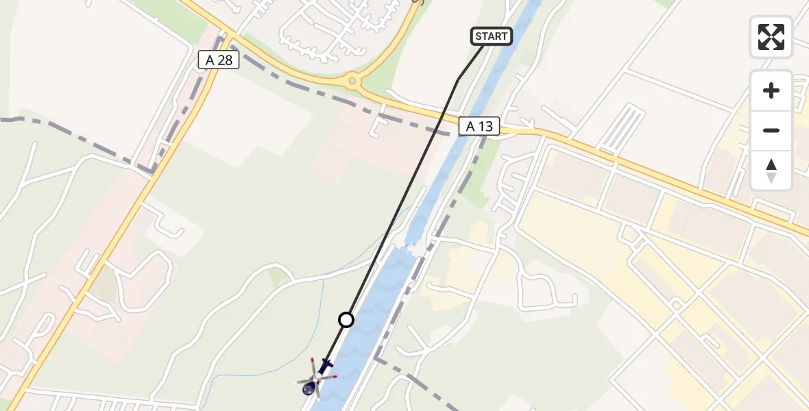 Flugroute Polizeihubschrauber Bobingen - Wehringen, 05 April 2026, 07:41