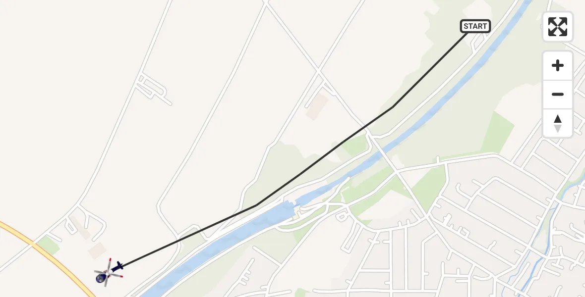 Flugroute Polizeihubschrauber Großaitingen - Großaitingen, 05 April 2026, 07:53