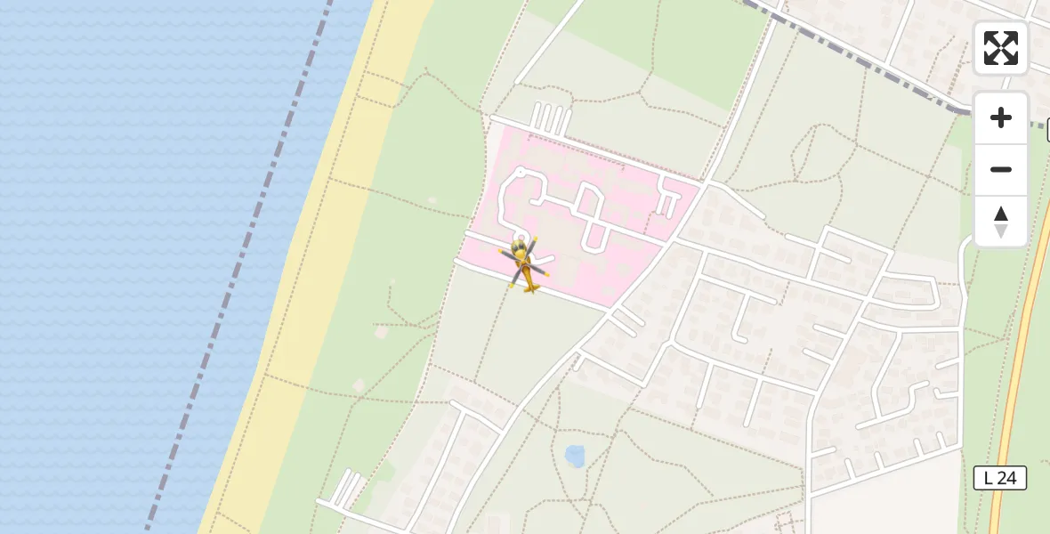 Flugroute Rettungshubschrauber Sylt - Sylt, 05 April 2026, 10:40