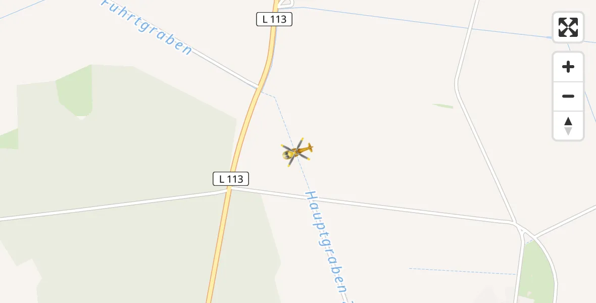 Flugroute Ambulanzhubschrauber Jessen (Elster) - Jessen (Elster), 05 April 2026, 10:45