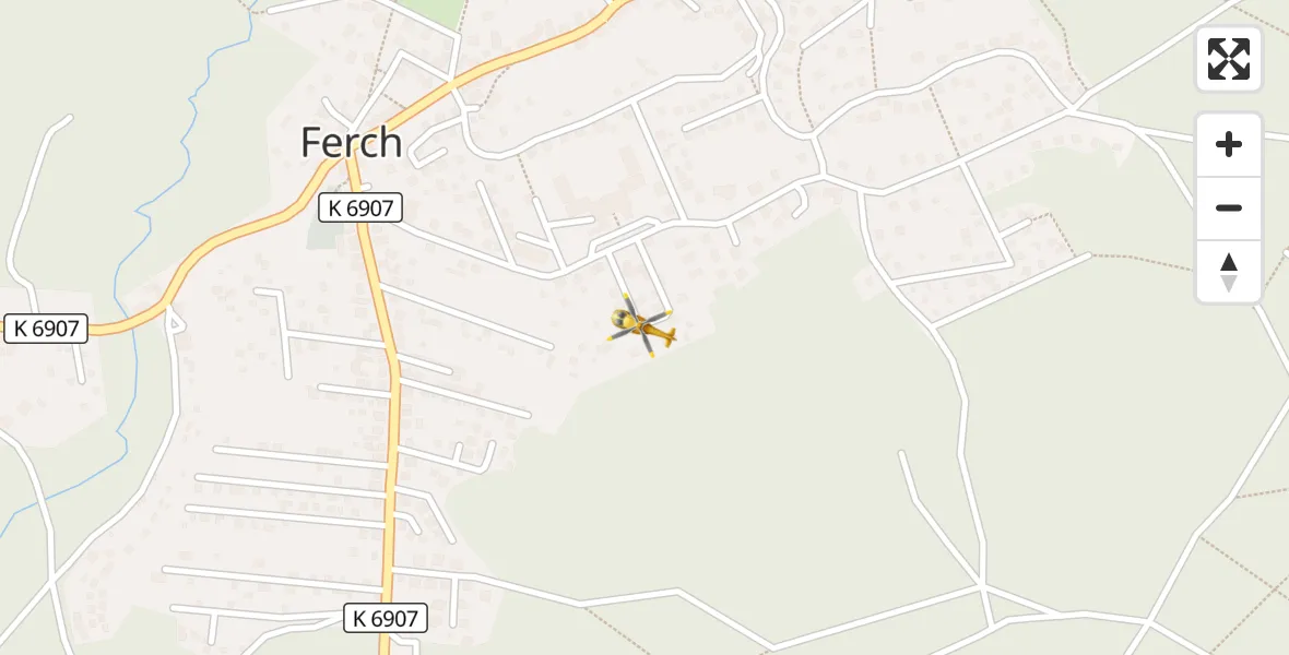 Flugroute Rettungshubschrauber Schwielowsee - Schwielowsee, 05 April 2026, 10:53