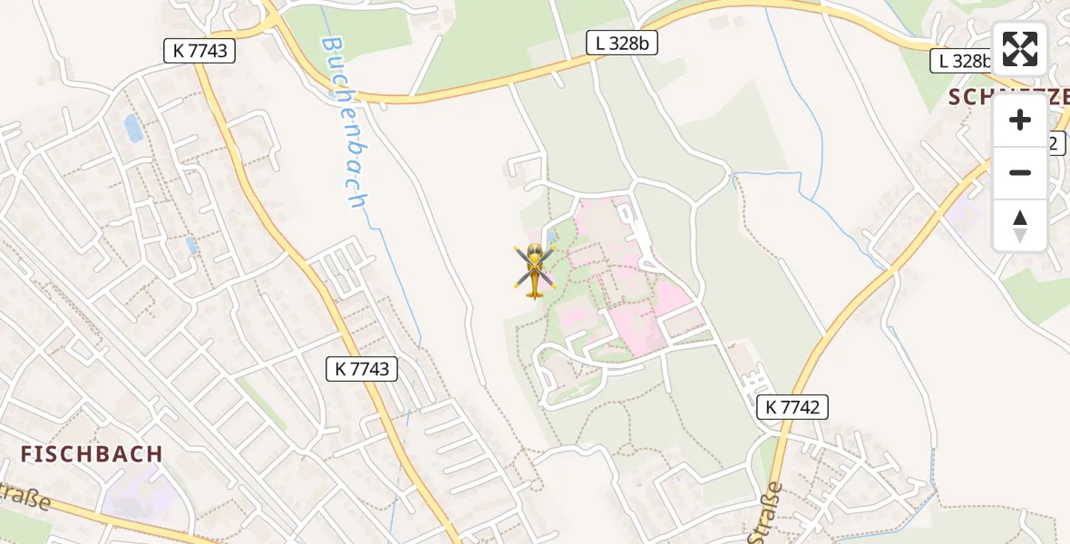 Flugroute Rettungshubschrauber Friedrichshafen Hospital - Friedrichshafen Hospital, 05 April 2026, 11:34