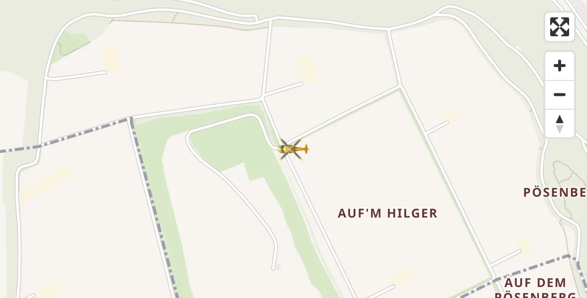 Flugroute Rettungshubschrauber Grevenbroich - Grevenbroich, 05 April 2026, 11:50