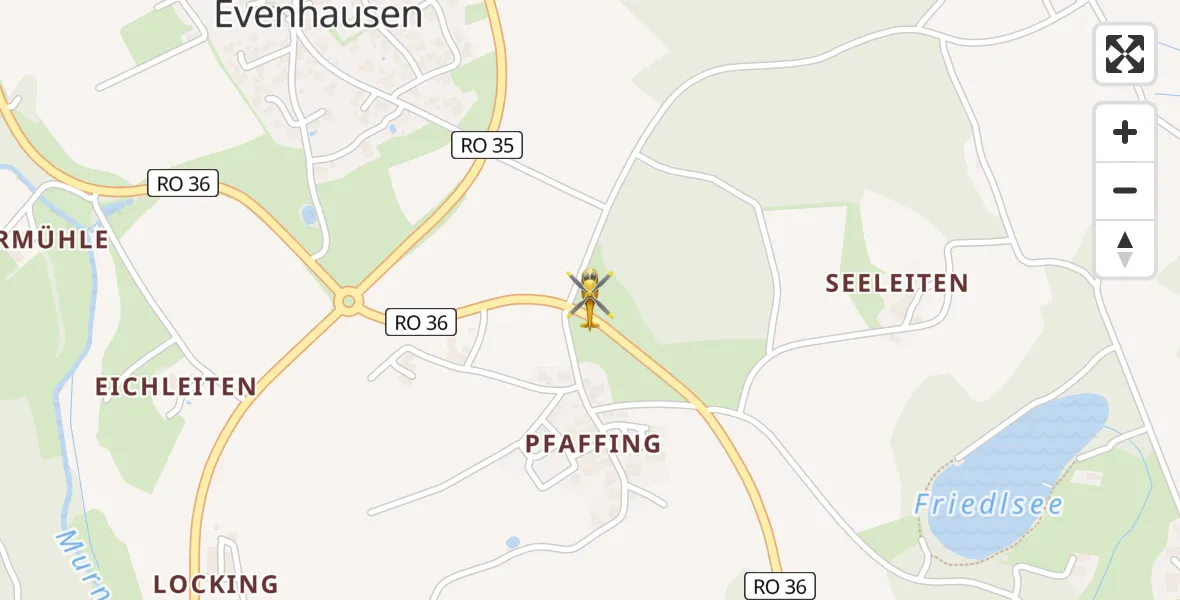 Flugroute Rettungshubschrauber Amerang - Amerang, 05 April 2026, 11:52
