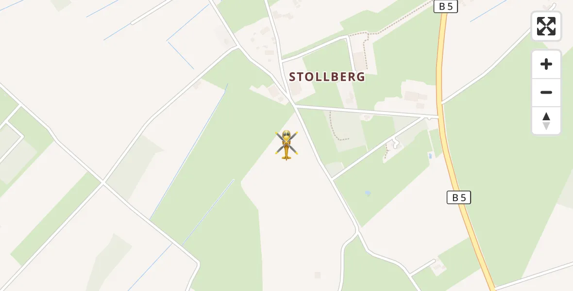 Flugroute Rettungshubschrauber Bordelum - Bordelum, 05 April 2026, 14:12