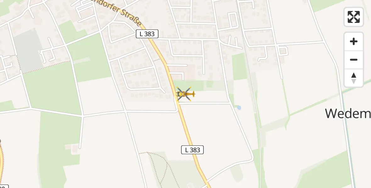 Flugroute Rettungshubschrauber Wedemark - Wedemark, 05 April 2026, 14:25