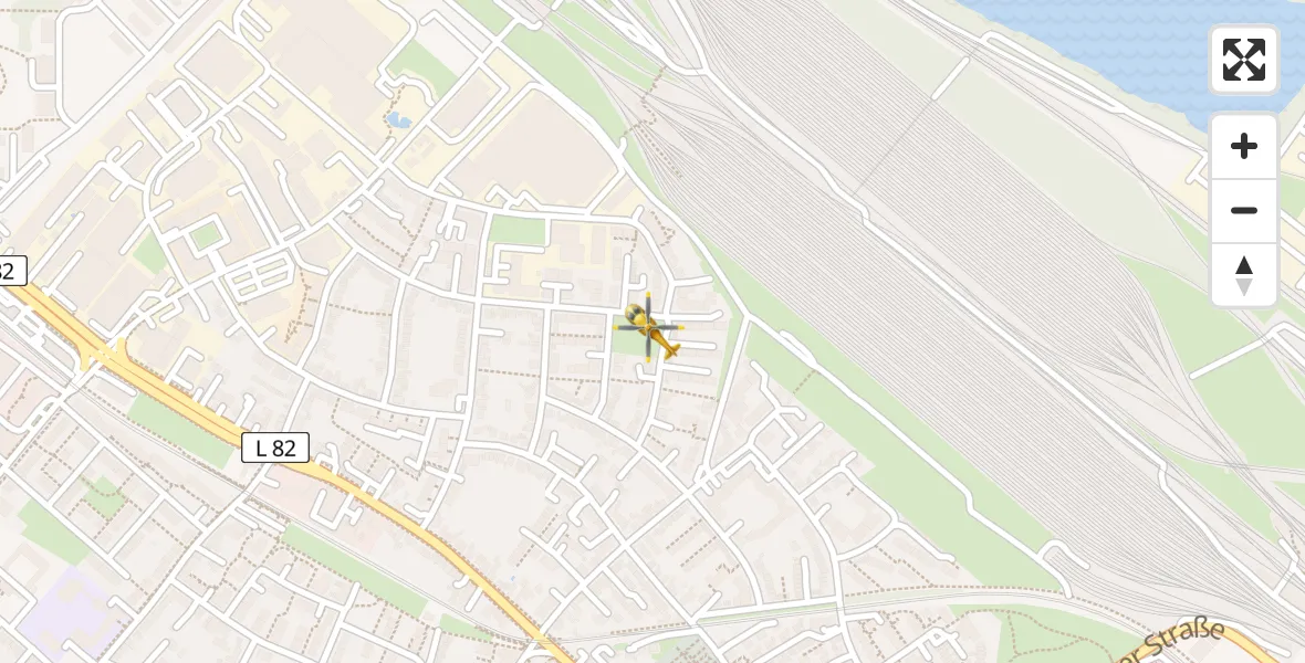 Flugroute Ambulanzhubschrauber Köln - Köln, 05 April 2026, 14:37
