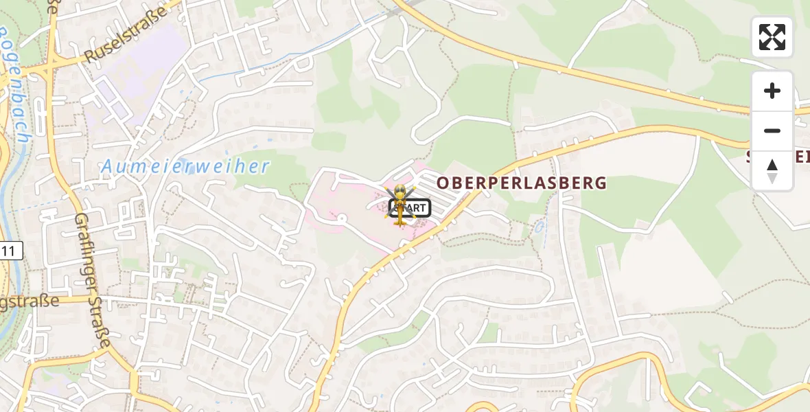 Flugroute Rettungshubschrauber Deggendorf - Deggendorf, 05 April 2026, 16:00