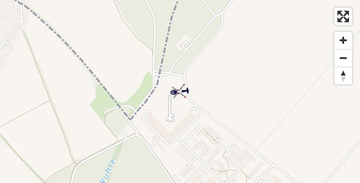 Flugroute Polizeihubschrauber Ahrensfelde Hubschrauberlandeplatz - Ahrensfelde Hubschrauberlandeplatz, 05 April 2026, 16:21