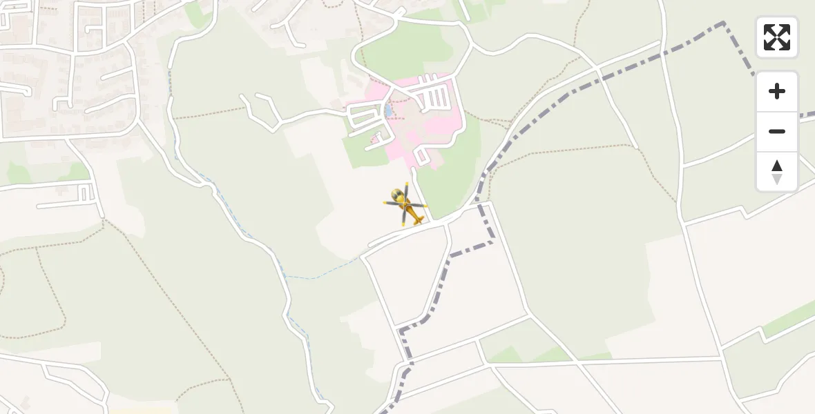 Flugroute Rettungshubschrauber Ochsenfurt Hospital - Ochsenfurt Hospital, 05 April 2026, 16:56