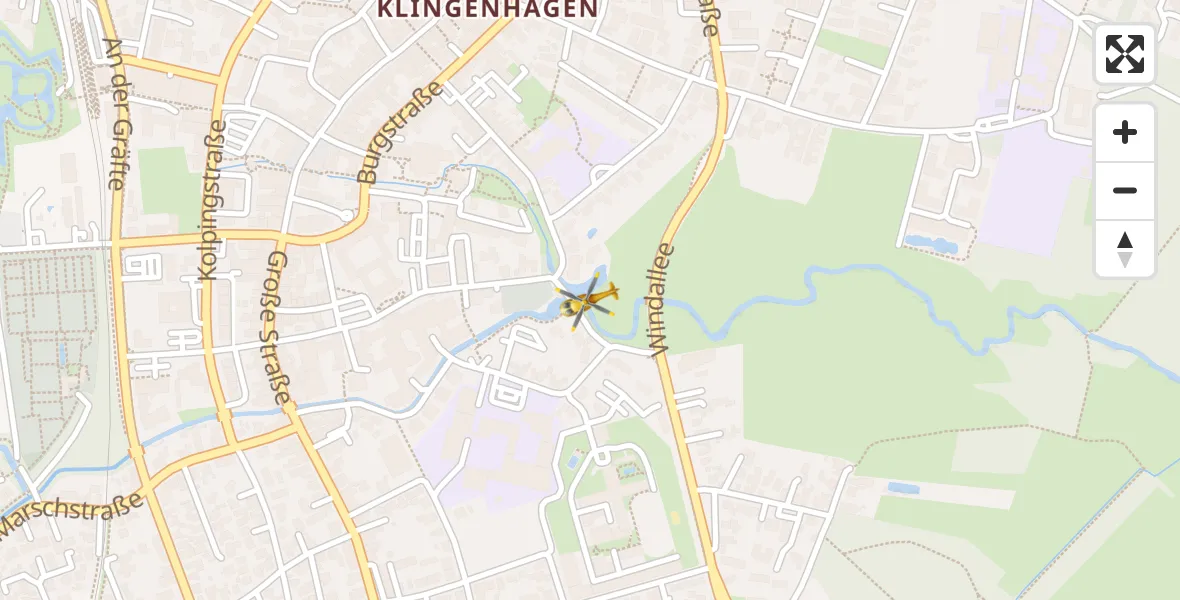 Flugroute Ambulanzhubschrauber Vechta - Vechta, 05 April 2026, 16:59