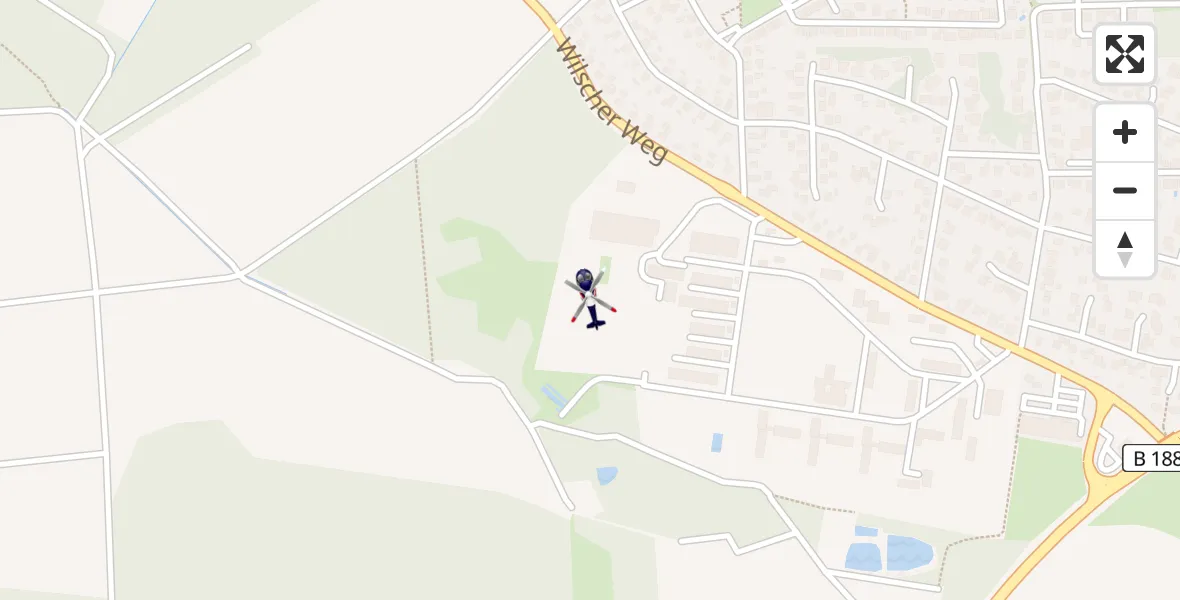 Flugroute Polizeihubschrauber Gifhorn Bundespolizei Hubschrauberlandeplatz - Gifhorn Bundespolizei Hubschrauberlandeplatz, 05 April 2026, 18:01