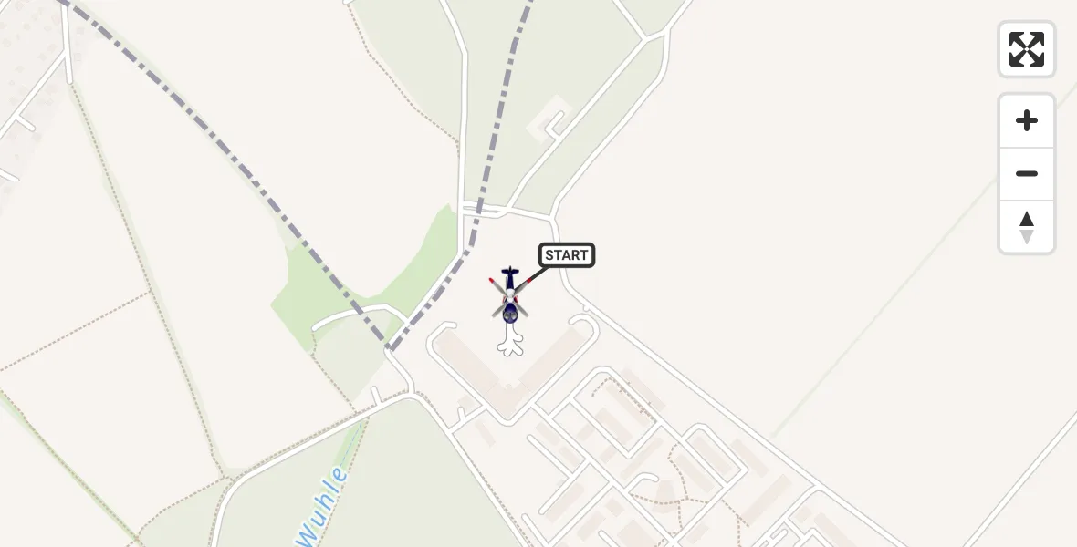 Flugroute Polizeihubschrauber Ahrensfelde Hubschrauberlandeplatz - Ahrensfelde Hubschrauberlandeplatz, 05 April 2026, 18:40