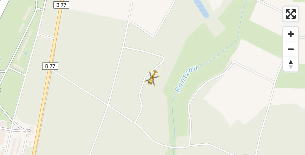 Flugroute Rettungshubschrauber Hohenlockstedt - Hohenlockstedt, 05 April 2026, 19:02