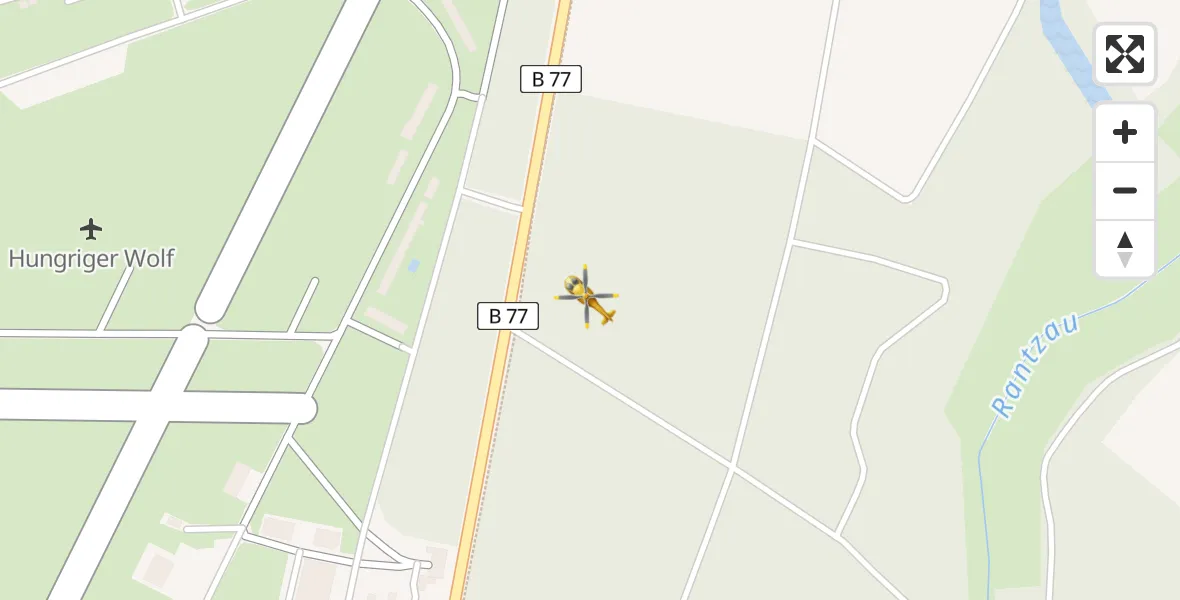 Flugroute Rettungshubschrauber Hohenlockstedt - Hohenlockstedt, 06 April 2026, 06:40