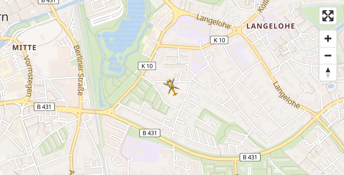 Flugroute Rettungshubschrauber Elmshorn - Elmshorn, 06 April 2026, 08:48