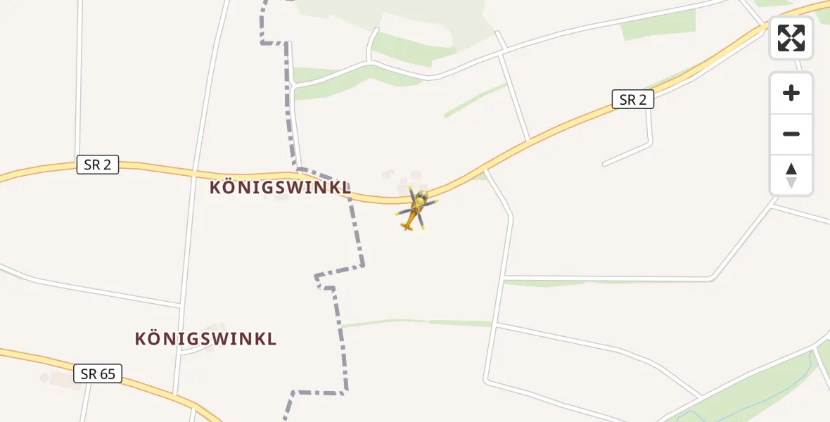 Flugroute Rettungshubschrauber Leiblfing - Leiblfing, 06 April 2026, 08:51