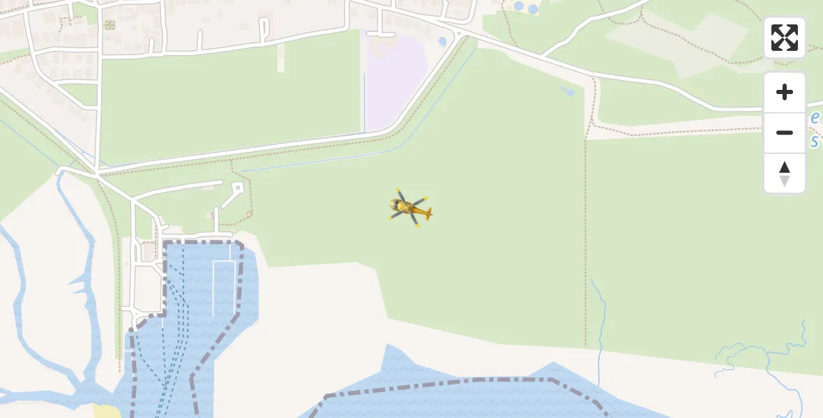 Flugroute Rettungshubschrauber Spiekeroog Notfall-Hubschrauberlandeplatz - Spiekeroog Notfall-Hubschrauberlandeplatz, 06 April 2026, 10:21