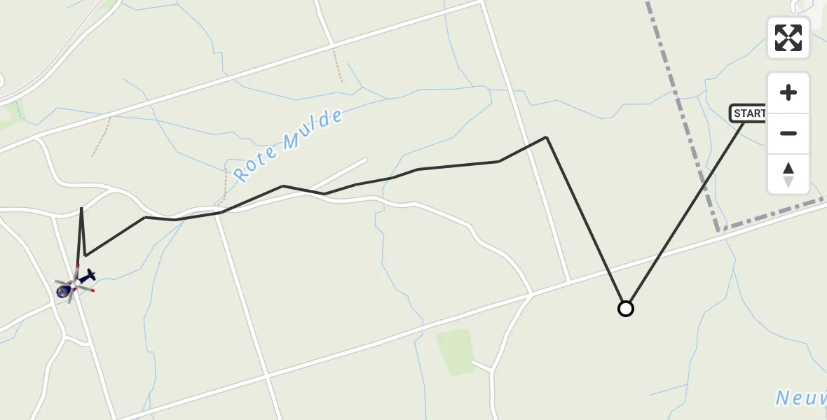Flugroute Polizeihubschrauber Grünbach - Schöneck/Vogtl., 06 April 2026, 11:49