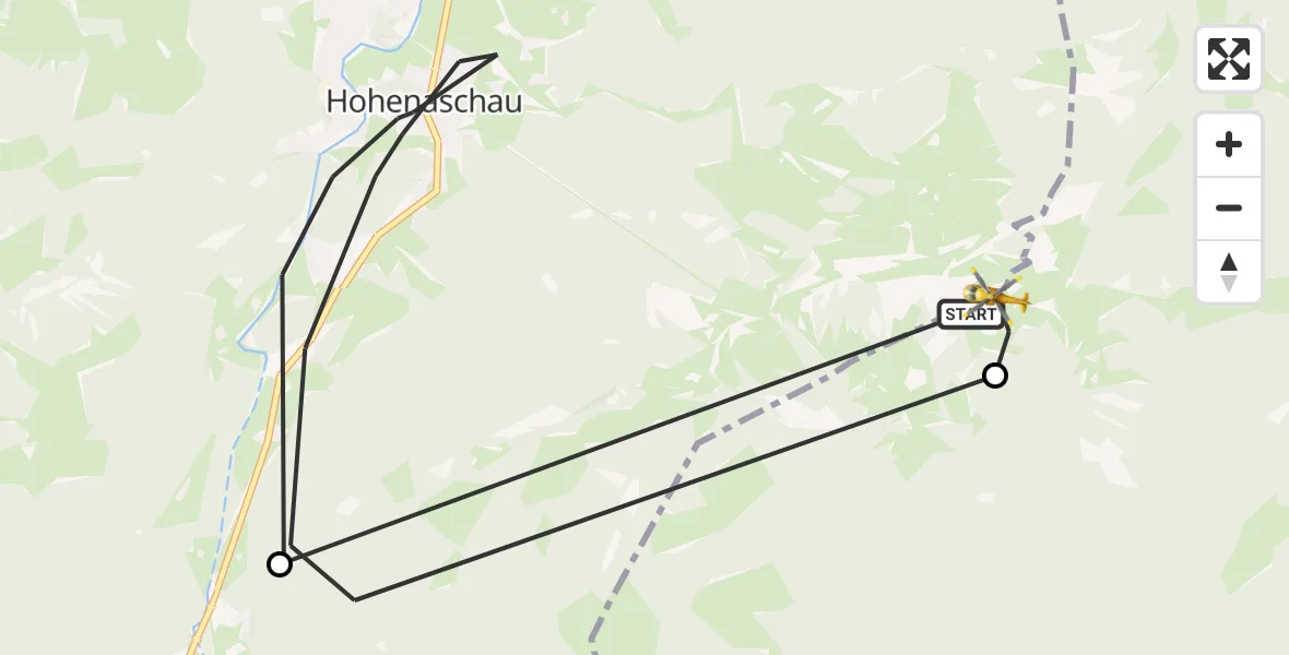 Flugroute Rettungshubschrauber Schleching - Schleching, 06 April 2026, 13:54