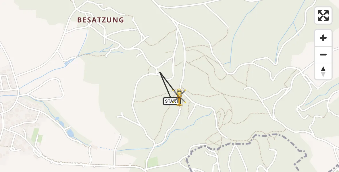 Flugroute Rettungshubschrauber Burgthann - Burgthann, 06 April 2026, 15:16