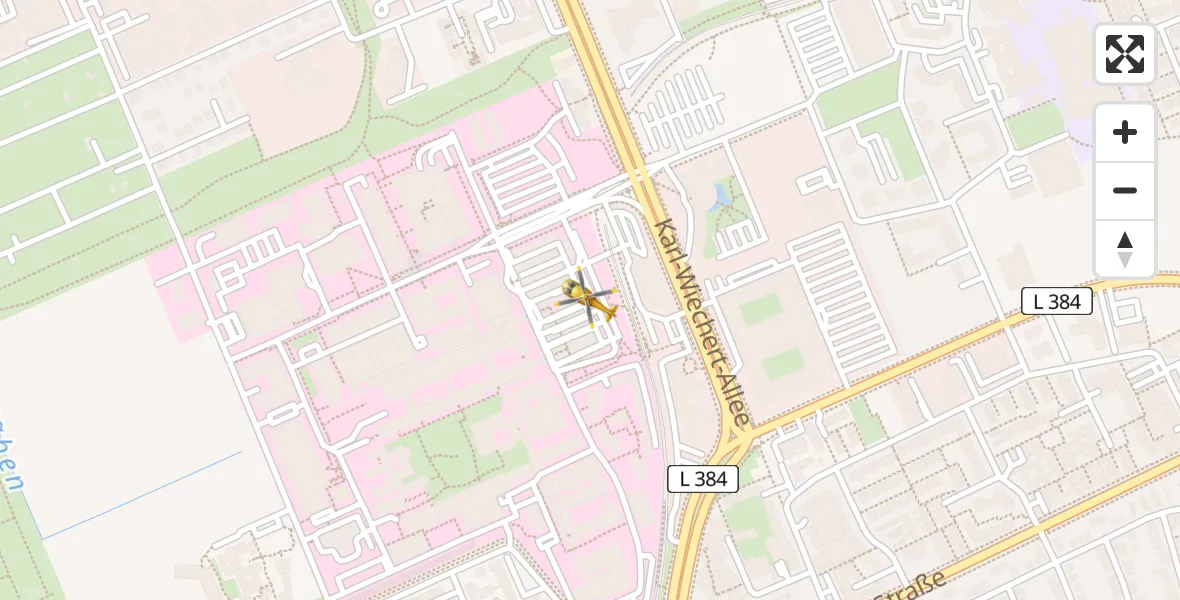 Flugroute Rettungshubschrauber Hannover Luftrettung Hubschrauberlandeplatz (Christoph 4) - Hannover Luftrettung Hubschrauberlandeplatz (Christoph 4), 06 April 2026, 15:17