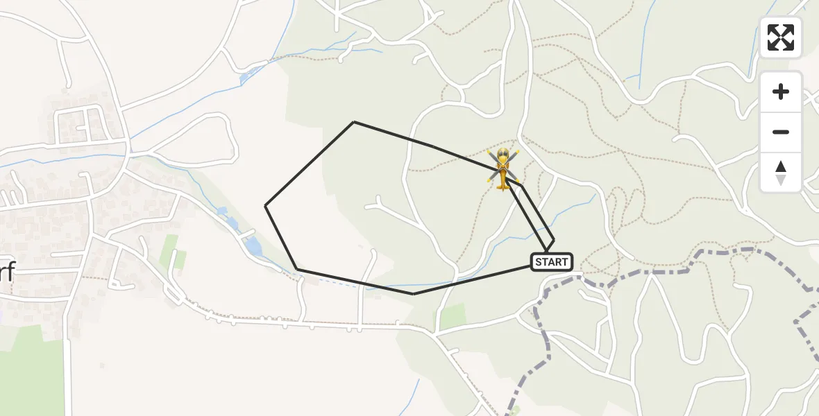 Flugroute Rettungshubschrauber Burgthann - Burgthann, 06 April 2026, 16:07