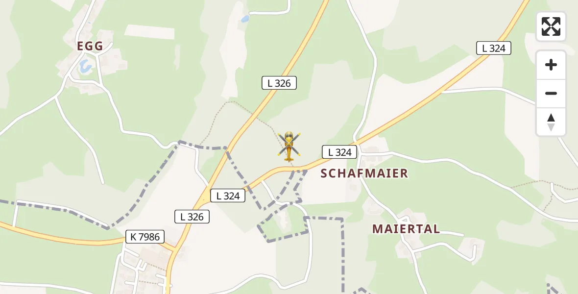 Flugroute Rettungshubschrauber Waldburg - Waldburg, 06 April 2026, 16:35
