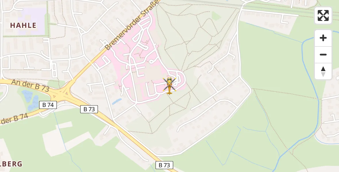 Flugroute Rettungshubschrauber Stade - Stade, 06 April 2026, 17:59