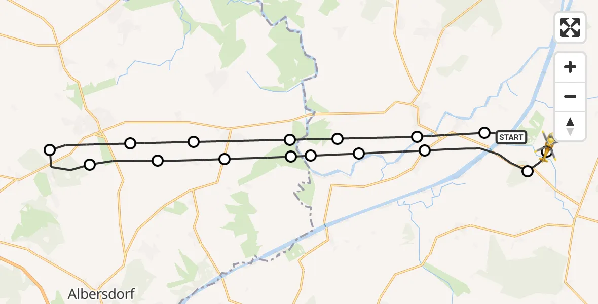 Flugroute Ambulanzhubschrauber Hörsten - Hörsten, 06 April 2026, 18:04